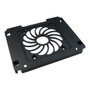Inter-Tech Einbaurahmen 88885214 Negro, Marco de Montaje 1 Bahía 5,25 para 1 HDD/SSD 2,5/3,5 y 1 Ventilador 12 cm