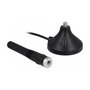 DeLOCK Antena LTE Omnidireccional SMA con Cable de 3 m, 3 dBi, Negro