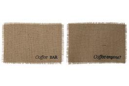 DKD Home Decor Individuales Básicos Natural 30 x 0.1 x 45 cm (12 Unidades)