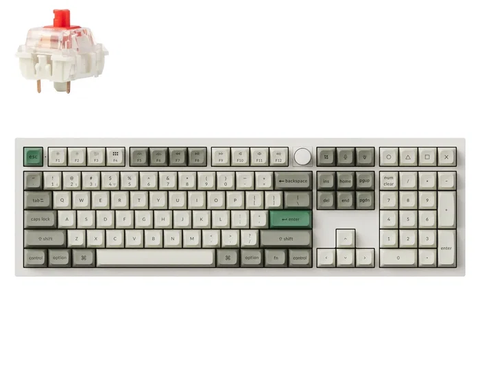 Keychron Q6H-P1 Teclado Mecánico Magnético Completo 108 Teclas RGB Blanco Cableado e Inalámbrico USB-C para Gaming Keychron Q6H-P1 Teclado Mecánico Magnético Completo 108 Teclas RGB Blanco Cableado e Inalámbrico USB-C para Gaming