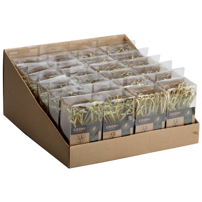 Cook Concept Juego 20 Pinchos Bambú 12 cm Modelos Surtidos Pala Lazo Presentación Utensilios Cocina Cook Concept Juego 20 Pinchos Bambú 12 cm Modelos Surtidos Pala Lazo Presentación Utensilios Cocina