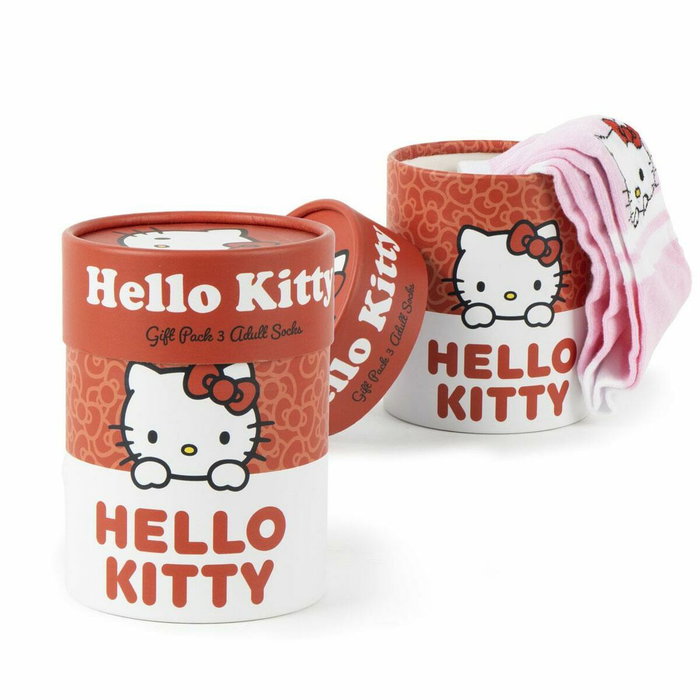 Cerdá Pack de 3 Calcetines Hello Kitty Talla 36-43 Multicolor Cerdá Pack de 3 Calcetines Hello Kitty Talla 36-43 Multicolor