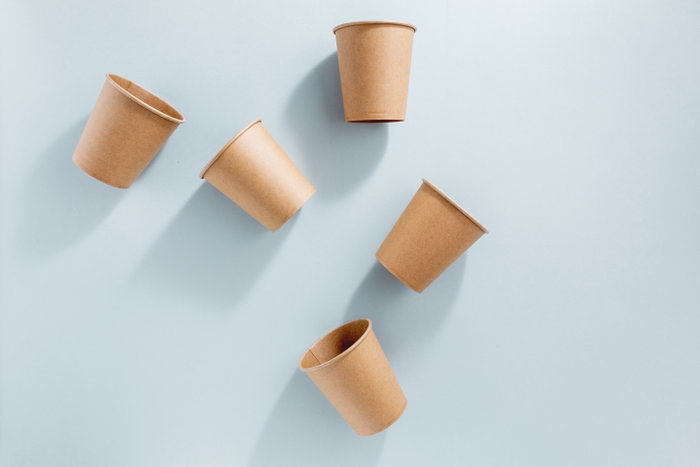 Algon Set 50 Vasos de Cartón Kraft 120 cc - 6,5 cm Alto (36 Unidades)