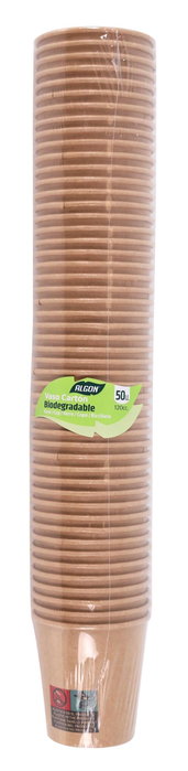 Algon Set 50 Vasos de Cartón Kraft 120 cc - 6,5 cm Alto (36 Unidades)