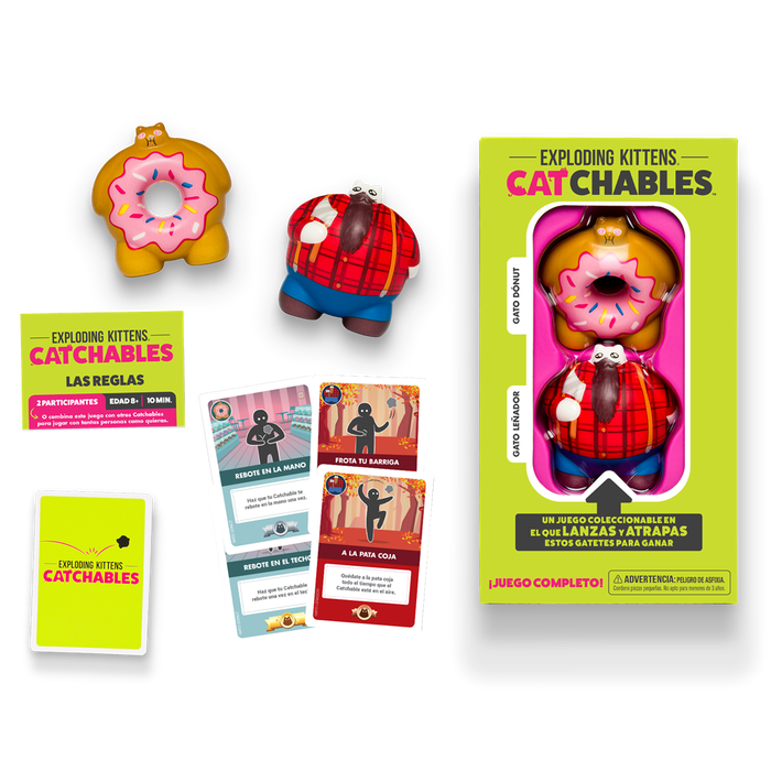 Exploding Kittens Catchables 2-Pack 1 Juego de Mesa para 2-4 Jugadores