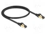 DeLOCK Cable de red RJ45 Cat.6A S/FTP negro 50 cm