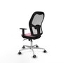PIQUERAS Y CRESPO Silla de oficina Jorquera Rosa y Blanca