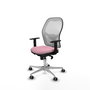 PIQUERAS Y CRESPO Silla de oficina Jorquera Rosa y Blanca