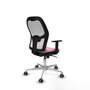 PIQUERAS Y CRESPO Silla de oficina Jorquera Rosa y Blanca