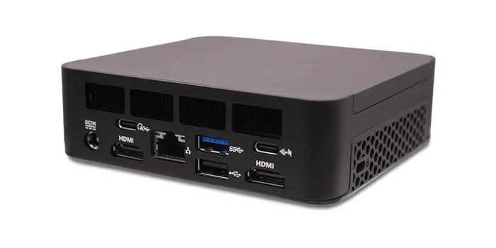 Aopen DEN5128 - Mini PC Negro, Procesador Intel, SSD 128 GB M.2, Memoria RAM 8 GB DDR4, Windows, HDMI 2.0