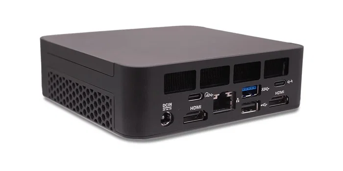 Aopen DEN5128 - Mini PC Negro, Procesador Intel, SSD 128 GB M.2, Memoria RAM 8 GB DDR4, Windows, HDMI 2.0
