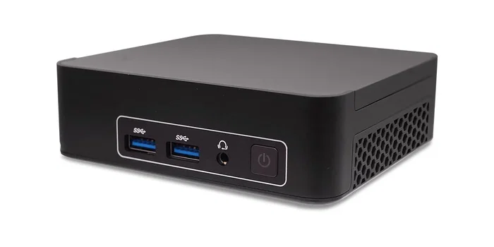 Aopen DEN5128 - Mini PC Negro, Procesador Intel, SSD 128 GB M.2, Memoria RAM 8 GB DDR4, Windows, HDMI 2.0