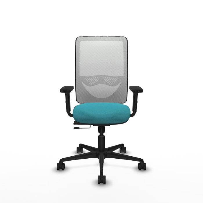 PIQUERAS Y CRESPO Silla de oficina Zulema con mecanismo Sincro/Traslack, Turquesa y Blanco PIQUERAS Y CRESPO Silla de oficina Zulema con mecanismo Sincro/Traslack, Turquesa y Blanco
