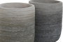 DKD Home Decor Macetero Moderno Azul Gris Cemento Set de 2 Piezas 17 x 20 x 17 cm