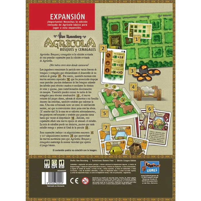 Asmodee Agricola Bosques y Cenagales Asmodee Agricola Bosques y Cenagales