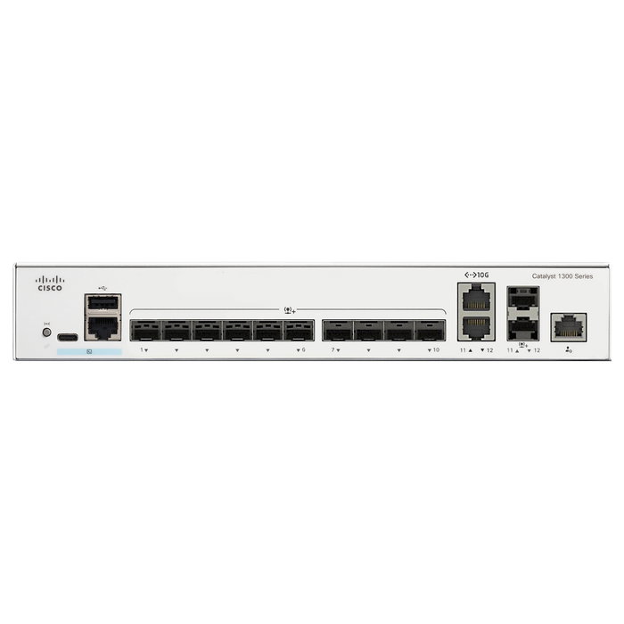 Cisco CATALYST 1300 12-PORT SFP+ Gestionado L2/L3 Montaje en Rack