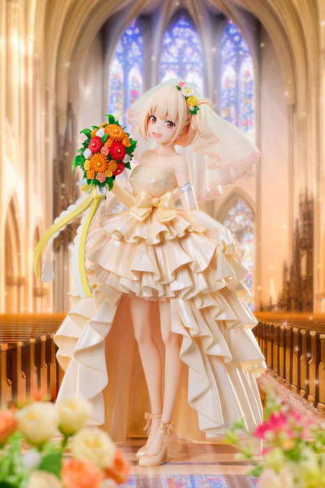 Lycoris Recoil Estatua PVC 1/7 Chisato Nishikigi Wedding dress Ver. 26 cm
