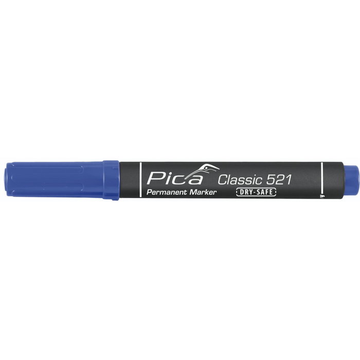 Pica Marcador permanente tipo pincel azul Pica Marcador permanente tipo pincel azul