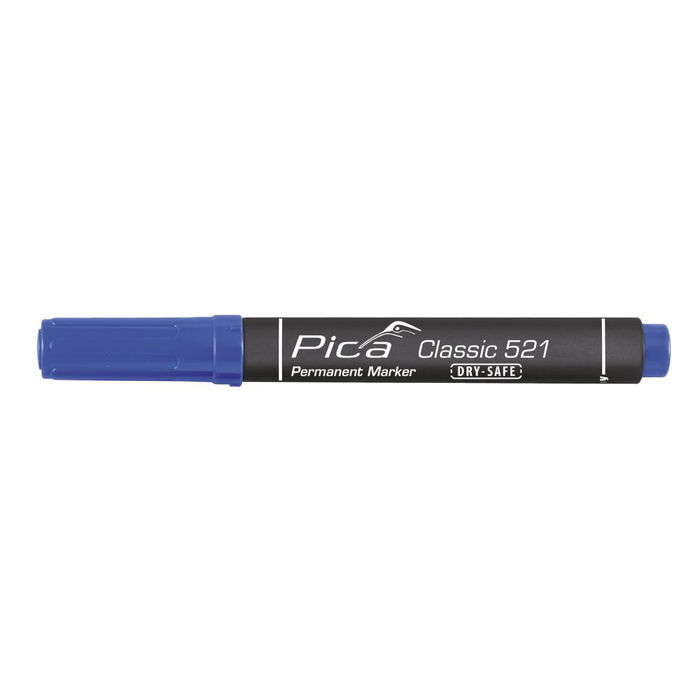 Pica Marcador Permanente Tipo Pincel Azul, Tinta Alcohol Resistente al Agua y Manchas Pica Marcador Permanente Tipo Pincel Azul, Tinta Alcohol Resistente al Agua y Manchas