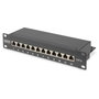 Digitus DN-91612S Patchpanel CAT 6 Clase E Apantallado 12 Puertos