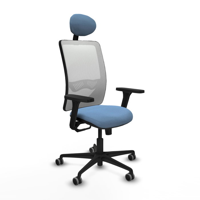 PIQUERAS Y CRESPO Silla de oficina Zulema Azul cielo y Blanco PIQUERAS Y CRESPO Silla de oficina Zulema Azul cielo y Blanco