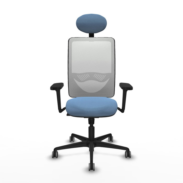 PIQUERAS Y CRESPO Silla de oficina Zulema Azul cielo y Blanco PIQUERAS Y CRESPO Silla de oficina Zulema Azul cielo y Blanco