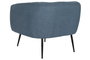 DKD Home Decor Sillón de Poliéster y Metal Azul y Dorado