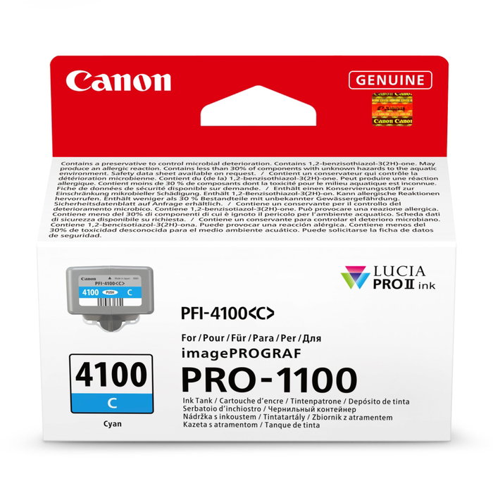 Canon PFI-4100C Cian Cartucho de Tinta 80ml