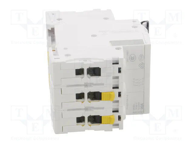 SCHNEIDER ELECTRIC Interruptor magnetotérmico iC60H 20A 3 polos B SCHNEIDER ELECTRIC Interruptor magnetotérmico iC60H 20A 3 polos B