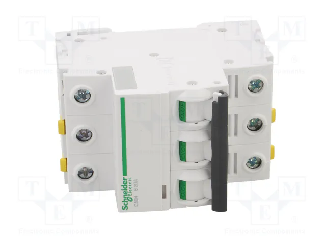 SCHNEIDER ELECTRIC Interruptor magnetotérmico iC60H 20A 3 polos B SCHNEIDER ELECTRIC Interruptor magnetotérmico iC60H 20A 3 polos B
