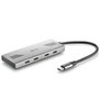 NGS Hub USB Tipo-C WONDER4-C 4xUSB Tipo-C Plata