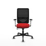 PIQUERAS Y CRESPO Silla de oficina Zulema Rojo/Negro con mecanismo Sincro/Traslack