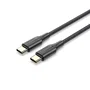 Vention TAUBH Cable USB 2.0 Tipo-C a Tipo-C Macho, 3A, 480 Mbit/s, Longitud 2 metros, Color Negro