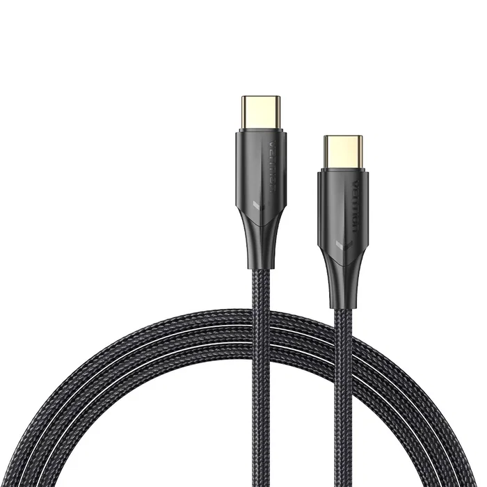 Vention TAUBH Cable USB 2.0 Tipo-C a Tipo-C Macho, 3A, 480 Mbit/s, Longitud 2 metros, Color Negro