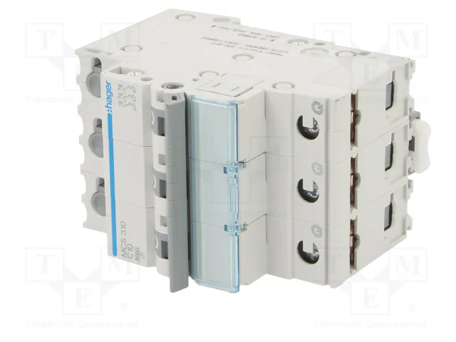HAGER MCS310 Interruptor Magnetotérmico 10A 3 Polos 6kA