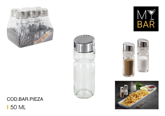My Bar Salero-Especiero 50 ml (72 Unidades) My Bar Salero-Especiero 50 ml (72 Unidades)