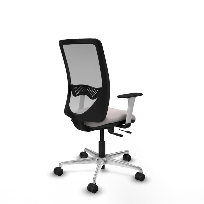 PIQUERAS Y CRESPO Silla de oficina Zulema con mecanismo Sincro/Traslack Blanco y Gris PIQUERAS Y CRESPO Silla de oficina Zulema con mecanismo Sincro/Traslack Blanco y Gris
