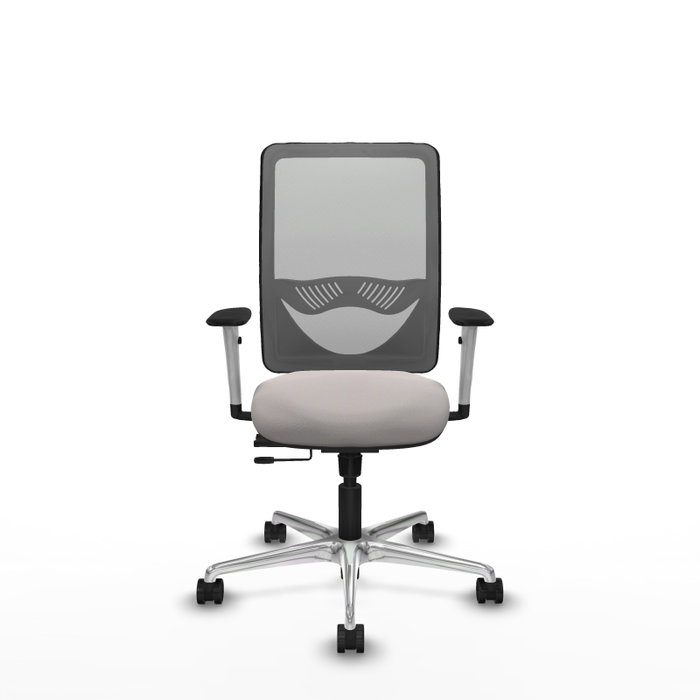 PIQUERAS Y CRESPO Silla de oficina Zulema con mecanismo Sincro/Traslack Blanco y Gris PIQUERAS Y CRESPO Silla de oficina Zulema con mecanismo Sincro/Traslack Blanco y Gris