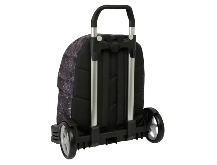Safta Mochila con Carro Evolution Colección Miles Morales 420x330x150 mm, Cartera Escolar Safta Mochila con Carro Evolution Colección Miles Morales 420x330x150 mm, Cartera Escolar