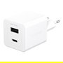 PanzerGlass Turbo Cargador Rápido GaN 35W con Puerto USB-C y USB-A, Incluye Cable USB-C, Color Blanco, Enchufe UE