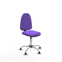 PIQUERAS Y CRESPO Silla de oficina Aýna Lila con Base Cromada