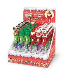 PRYSE Bolígrafo de 4 Colores con Luz Multicolor Surtido (Set de 36)