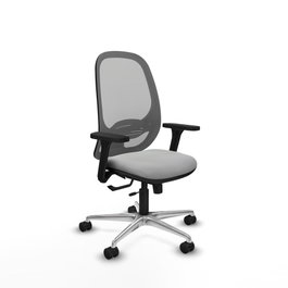 PIQUERAS Y CRESPO Silla de oficina Cilanco Gris con mecanismo Sincro/Traslack