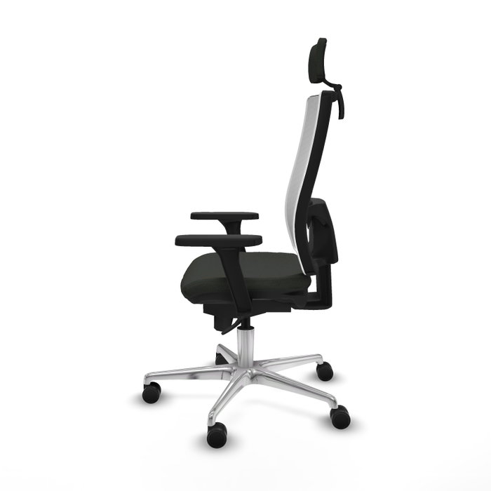 PIQUERAS Y CRESPO Silla de oficina Horna con mecanismo Sincro, Negro y Blanco PIQUERAS Y CRESPO Silla de oficina Horna con mecanismo Sincro, Negro y Blanco