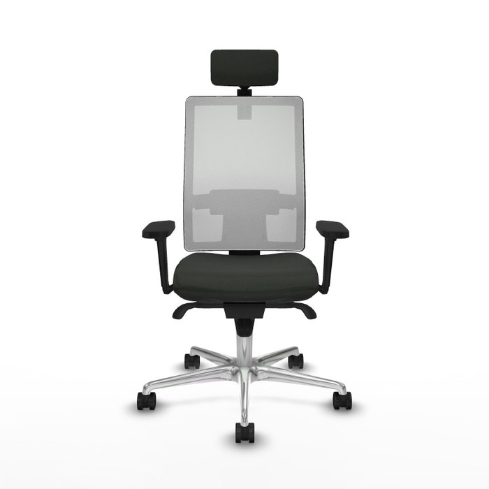 PIQUERAS Y CRESPO Silla de oficina Horna con mecanismo Sincro, Negro y Blanco PIQUERAS Y CRESPO Silla de oficina Horna con mecanismo Sincro, Negro y Blanco