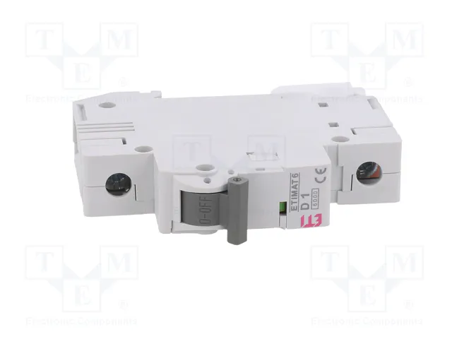 ETI POLAM ETIMAT 6 Interruptor magnetotérmico 1A 1P 6kA ETI POLAM ETIMAT 6 Interruptor magnetotérmico 1A 1P 6kA