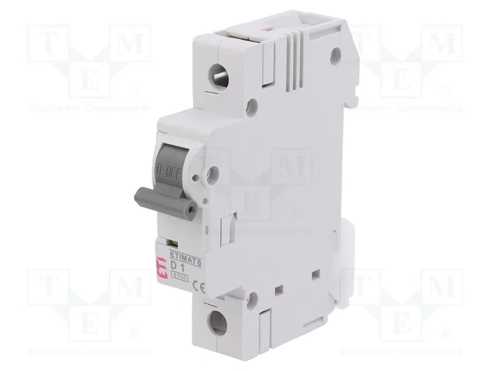 ETI POLAM ETIMAT 6 Interruptor magnetotérmico 1A 1P 6kA ETI POLAM ETIMAT 6 Interruptor magnetotérmico 1A 1P 6kA