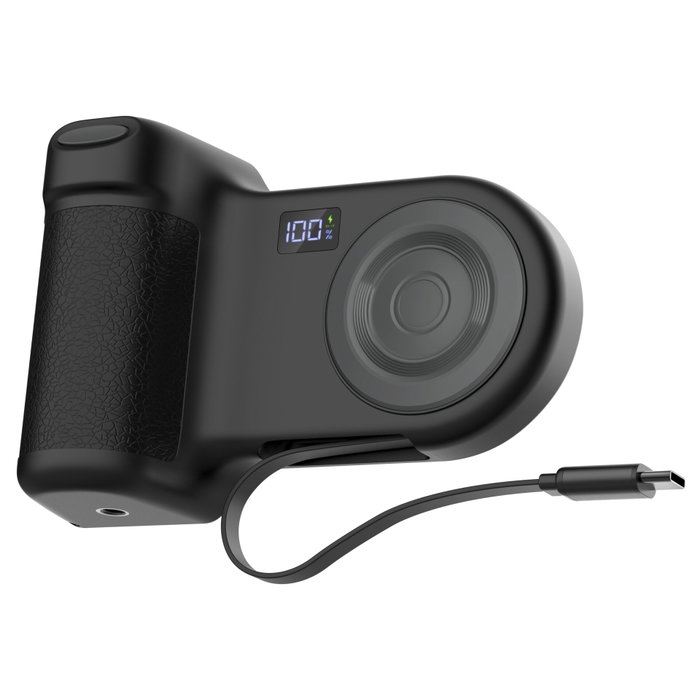 Belkin Stage PowerGrip Soporte Magnético con Batería de 9300mAh y Carga Inalámbrica 15W para iPhone - Negro Carbón
