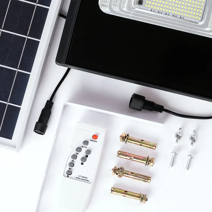 Proyector LED Solar 45W 6500K con Batería y Control Remoto Incluido