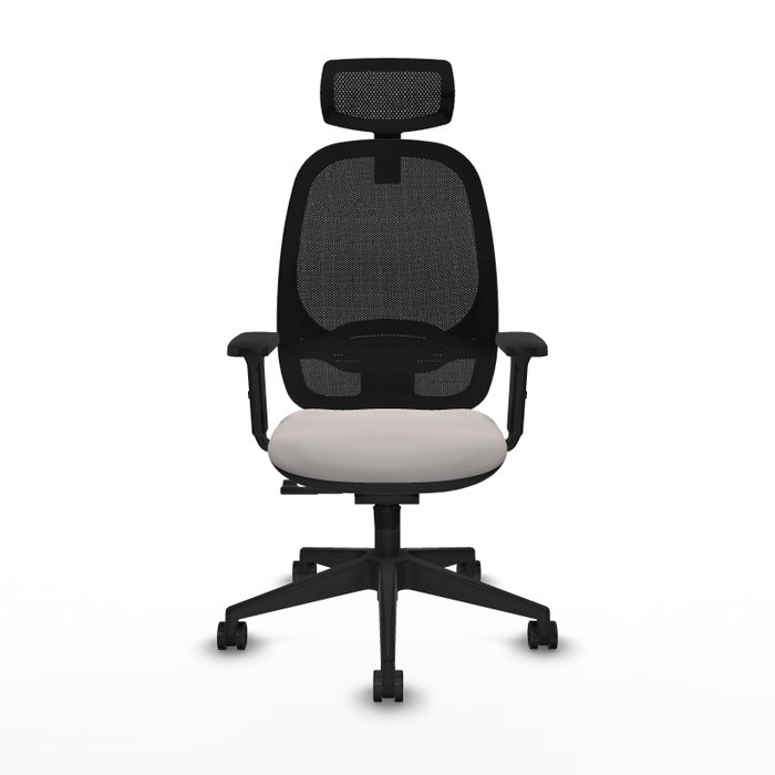 PIQUERAS Y CRESPO Silla de oficina Cilanco con mecanismo Sincro, Blanco y Negro PIQUERAS Y CRESPO Silla de oficina Cilanco con mecanismo Sincro, Blanco y Negro